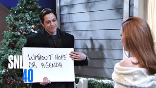 <i>SNL</i>'s Pete Davidson Creepily Charms Amy Adams in a <i>Love Actually</i> Spoof